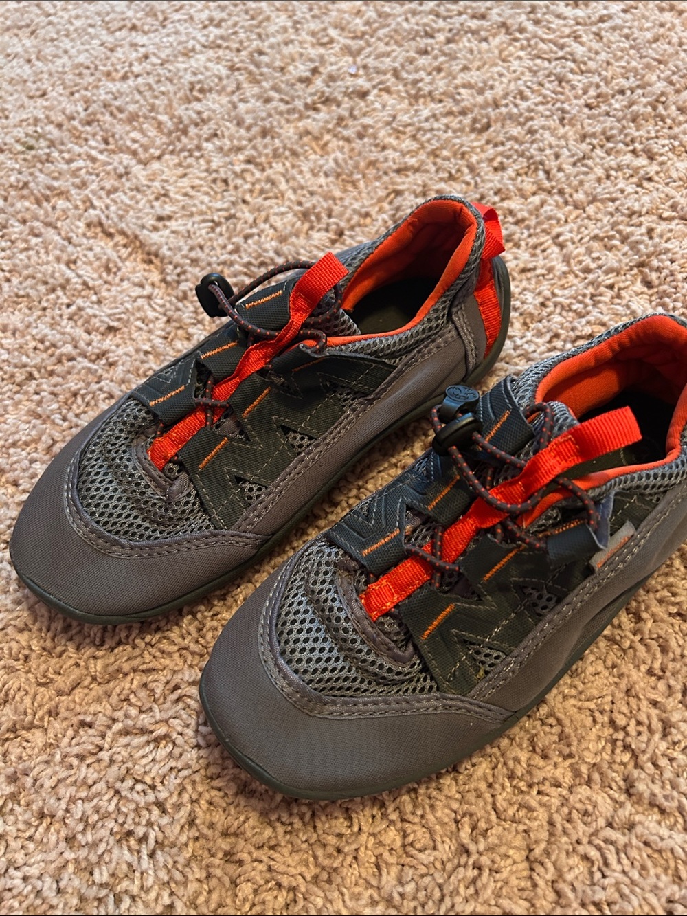 Northside Grey and Orange Kids Trail Sneaker